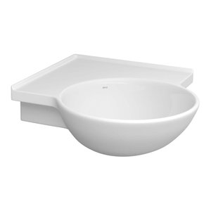 Lavatório Suspenso Master de Canto com Mesa 49,5x49,5cm Branco - L.76.17