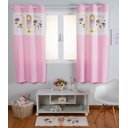 Ver imagem 1 de Cortina Infantil Estampada Menininha 2,00x1,70m Rosa FASTLAR CORTINA DE COZINHA