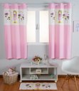 Ver imagem 1 de Cortina Infantil Estampada Menininha 2,00x1,70m Rosa FASTLAR CORTINA DE COZINHA
