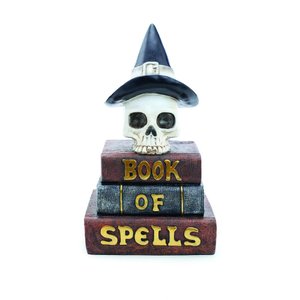 Escultura de Resina Cranio Decorativo Shakespeare Halloween