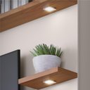 Ver imagem 5 de Home Aruba C/ Portas e Compartimentos Sala de Estar Prateleiras Porta Itens Freijó/off White Matte