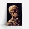 Quadro Van Gogh Caveira com Cigarro Aceso Canvas 140x90cm - 1
