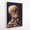 Quadro Van Gogh Caveira com Cigarro Aceso Canvas 140x90cm - 2