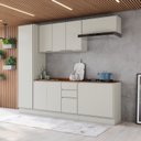 Ver imagem 1 de Cozinha Compacta Modulada 100% MDF 5 Peças com Tampo Areia HP Cinamomo Fineze