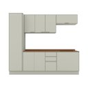 Ver imagem 3 de Cozinha Compacta Modulada 100% MDF 5 Peças com Tampo Areia HP Cinamomo Fineze