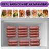 Kit 12 Potes Marmita Fitness Dieta 460ml Freezer Microondas - 7