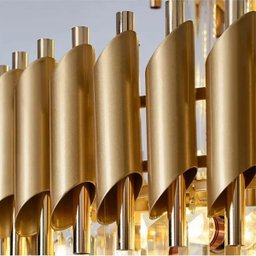 Lustre Londres Cristal K9 Dourado D650*h1800mm 22xe-14 - 13