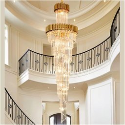 Lustre Londres Cristal K9 Dourado D650*h1800mm 22xe-14 - 8