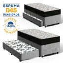 Ver imagem 3 de Cama Box com Colchão de Espuma D45 Ortobom Airtech 150 + Auxiliar de Espuma Unique Solteiro 88cm