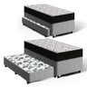 Cama Box com Colchão de Espuma D45 Ortobom Airtech 150 + Auxiliar de Espuma Unique Solteiro 88cm - 1