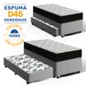 Cama Box com Colchão de Espuma D45 Ortobom Airtech 150 + Auxiliar de Espuma Unique Solteiro 88cm - 2