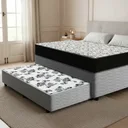 Ver imagem 1 de Cama Box com Colchão de Espuma D45 Ortobom Airtech 150 + Auxiliar de Espuma Unique Solteiro 88cm