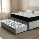 Ver imagem 1 de Cama Box com Colchão de Espuma D45 Ortobom Airtech 150 + Auxiliar de Espuma Unique Solteiro 88cm
