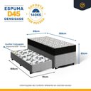 Ver imagem 5 de Cama Box com Colchão de Espuma D45 Ortobom Airtech 150 + Auxiliar de Espuma Unique Solteiro 88cm