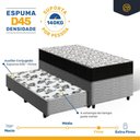 Ver imagem 4 de Cama Box com Colchão de Espuma D45 Ortobom Airtech 150 + Auxiliar de Espuma Unique Solteiro 88cm