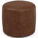 Ver imagem 2 de Puff Redondo 50cm Sala de Estar Living Coliseu W01 Couríssimo Marrom - Lyam Decor