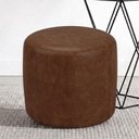 Ver imagem 4 de Puff Redondo 50cm Sala de Estar Living Coliseu W01 Couríssimo Marrom - Lyam Decor