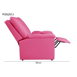Poltrona Reclinável Lisboa Suede Estética Cílios Mamãe com Mocho/ Assento de Elevação - 10