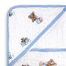 Toalha de Banho Fralda Soft Premium Bebê Hipoalergênico com Capuz Urso Aviador Balão Azul Teciclean  - 2
