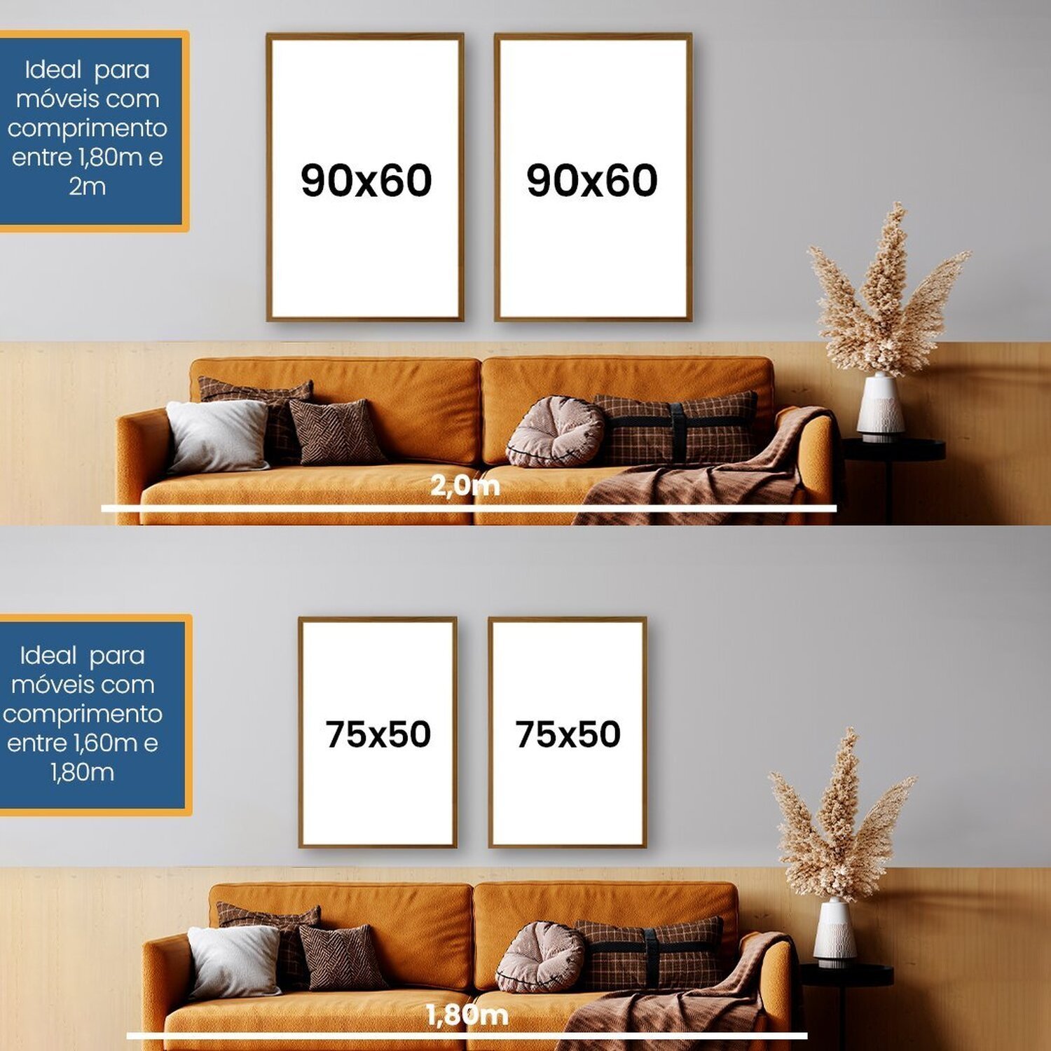 Quadro Decorativo Flores Douradas 1 Tela 60x90cm para Escritório Hall Quarto - 4