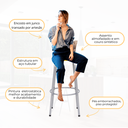 Ver imagem 4 de Kit 2 Banqueta Bistro para Cozinha Junco Cappuccino Àrea Gourmet Balcão Bancada bares Churrasqueira