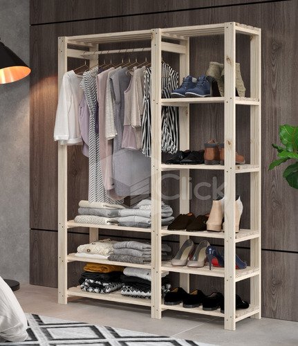 arara para guardar roupa Multiuso estilo contemporâneo - 3