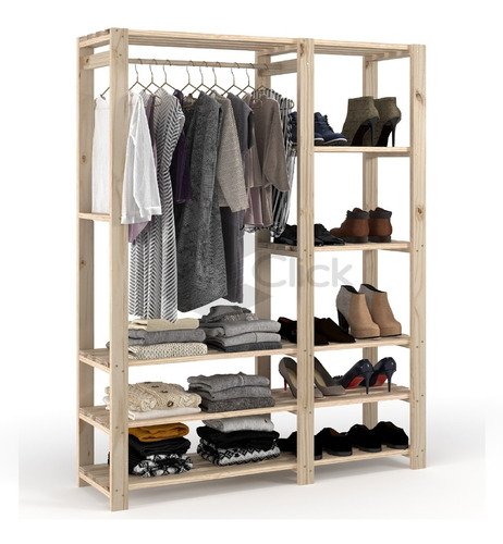 arara para guardar roupa Multiuso estilo contemporâneo - 4