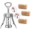Ver imagem 3 de Abridor de Garrafa de Vinho Saca Rolhas Metal Gourmet