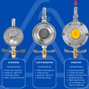 Ver imagem 3 de Regulador Registro de Gás de Cozinha Doméstico Vazão 2kg/h | Aliança