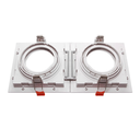 Ver imagem 2 de Spot de Embutir Quadrado Recuado Duplo Mr11 Direcionável Branco