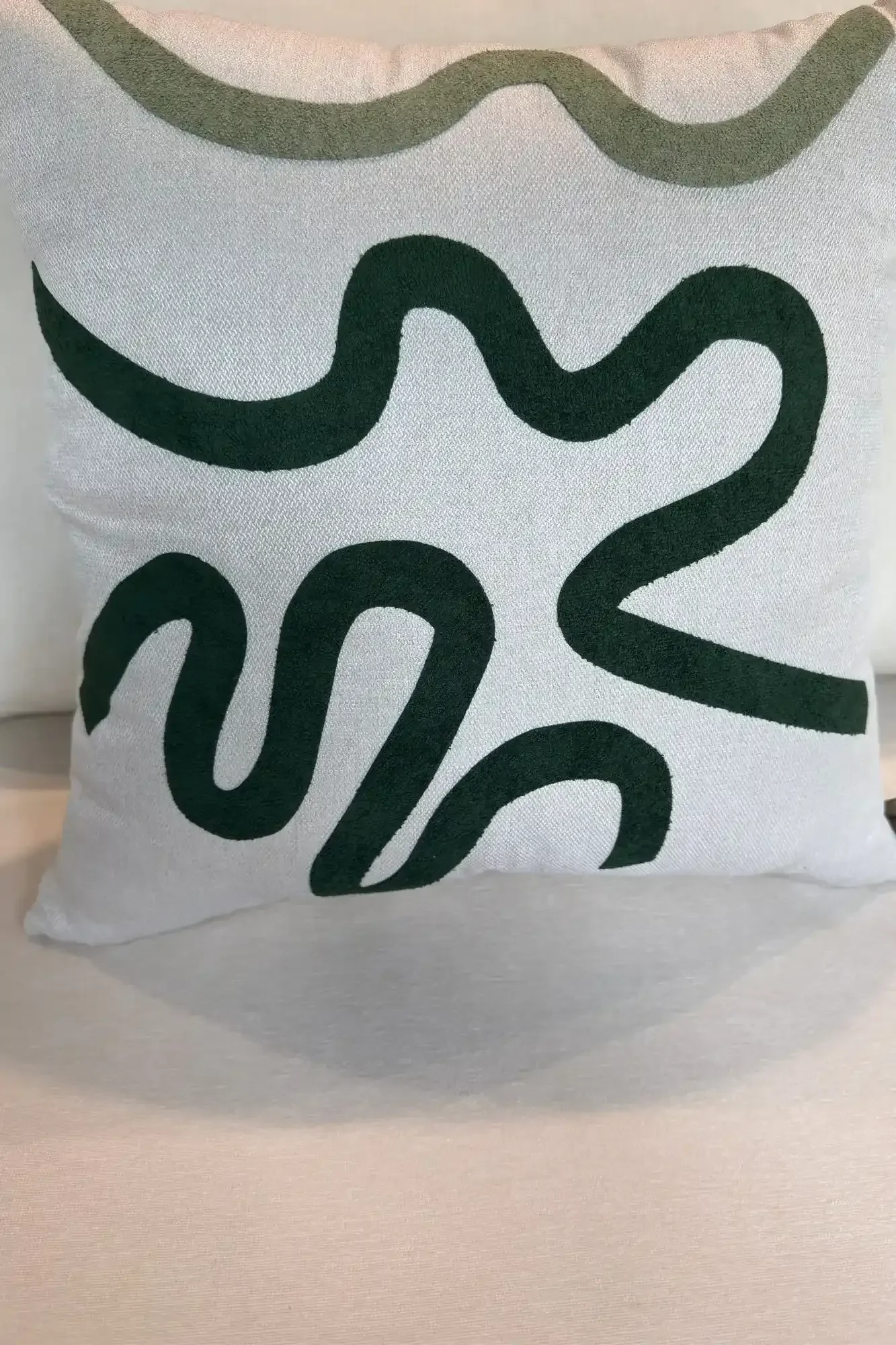 Almofada Rios Verde Escuro 50x50cm com Enchimento