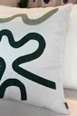 Ver imagem 2 de Almofada Rios Verde Escuro 50x50cm com Enchimento