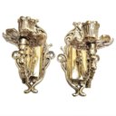 Ver imagem 3 de Arandela Castiçal Parede Bronze Luminária Vela Decoração Casa