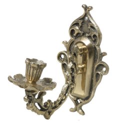 Arandela Castiçal Parede Bronze Luminária Vela Decoração Casa - 2