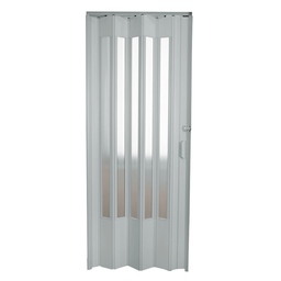 Porta Sanfonada Pvc Translucida 210x84 Cinza - 3