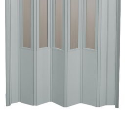 Porta Sanfonada Pvc Translucida 210x84 Cinza - 8
