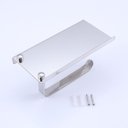 Ver imagem 3 de Porta Papel Higienico Suporte Celular Banheiro Prata Cromado