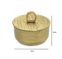 Ver imagem 4 de Caixa Porta Joia Decor em Metal Dourado C/tampa - 8,5x15cm