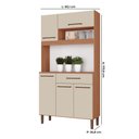 Ver imagem 2 de Armário de Cozinha Verona 100% MDF 5 Portas e 1 Gaveta