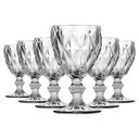 Ver imagem 1 de Jogo de Taças de Água Diamante Transparente - 6 Peças | Linha Color Taças