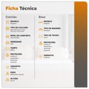 Ver imagem 4 de Cama Box King Branco + Colchão Molas Ensacadas Látex Visco Gel Kingston 193x203x68cm