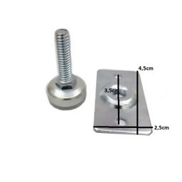 Sapata Niveladora 1/4 20mm com Chapa 20 Unidades - 2