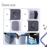 Almofada Inflável Apoio Pés Viagem Avião Escritório Pvc Ajustável 3 Camadas Portátil Conforto - 3