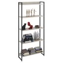 Ver imagem 1 de Estante Livreiro Multiuso Dynamica Industrial 80cm 5 Prateleiras C08 Snow - Mpozenato
