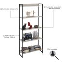 Ver imagem 3 de Estante Livreiro Multiuso Dynamica Industrial 80cm 5 Prateleiras C08 Snow - Mpozenato