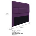 Ver imagem 3 de Cabeceira Queen Brick P02 160 cm para cama Box Suede - Doce Sonho Móveis CABECEIRA QUEEN CABECEIRA E