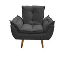 Ver imagem 2 de Kit Poltrona com Puff Opala para Sala Confortável e Resistente Suede