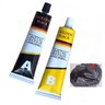 Super Cola Epoxi Metal Aço Aluminio Vazamento Rachadura Secagem Rapida Reparo Resistente Leva Pro Pe - 1