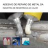 Super Cola Epoxi Metal Aço Aluminio Vazamento Rachadura Secagem Rapida Reparo Resistente Leva Pro Pe - 2