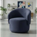 Ver imagem 1 de Poltrona Decorativa Giratória Sala de Estar Recepção Jasmine Suede